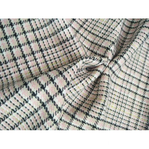 LUREX CHECK BEAUTIFUL DOBBY FABRIC